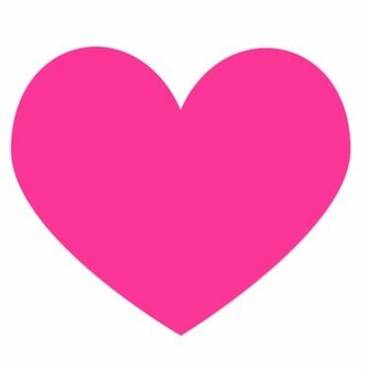 Hot Pink Heart Magnet Photo Sculpture