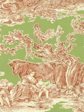 Brown Give Farmhouse Toile A Modern Look In Love