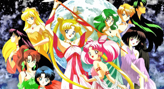Sailor Moon Character Gathering X iPad Wallpaper