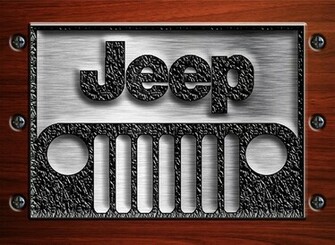 Jeep Logo iPhone Wallpaper Embossed Steel With