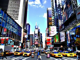 Times Square New York Usa City Cities Traffic G Wallpaper Background