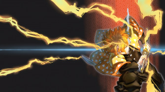 Zenitsu Lightning Demon Slayer Wallpaper 4k Pc Desktop 6241c