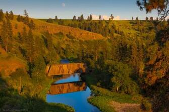 Wallpaper The Only Covered Bridge In Washington Palouse