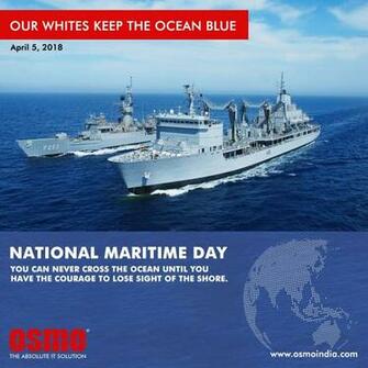 Osmo Celebrating The National Maritime Day Nmd Is Observed Every