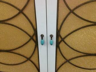 Maya Romanoff Gold Wallpaper With Glass Beads Used As Veneer And Coh
