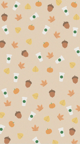 Starbucks Background Fall Autumn Wallpaper iPhone