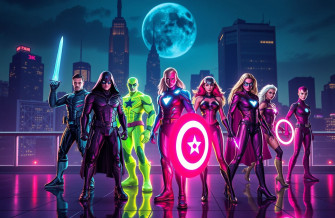 Neon Avengers Wallpaper