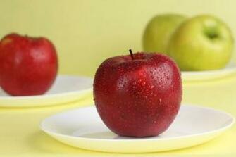 Apple Juice Still Life Yellow Background Healthy Lifestyle
