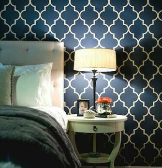 Trellis Wallpaper Geometric Pattern Home Design Interior