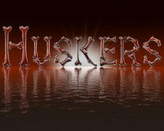 Huskers Bone Glass Red X