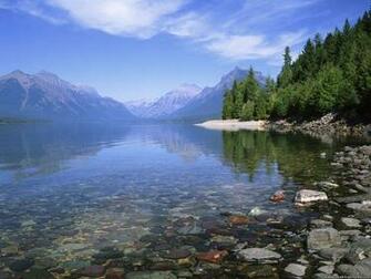 Desktop Wallpaper Natural Background Lake Mcdonald Glacier