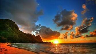 Background Wallpaper Background Beautiful Tropical Paradise Sunset