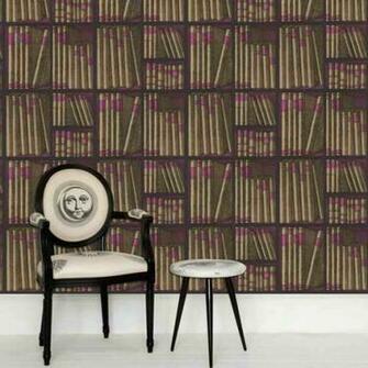 Wallpaper That Looks Like Books On A Shelf Small