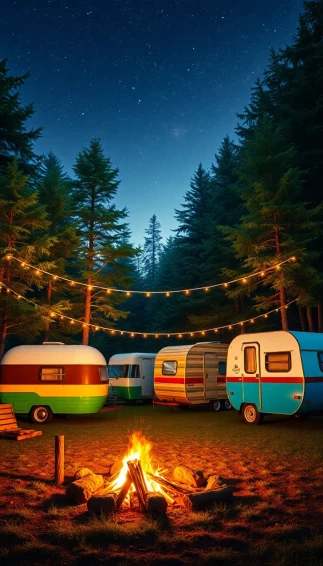 Wallpaper Vintage Campers