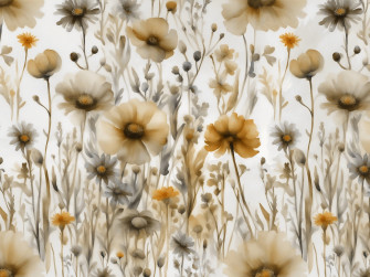 Moody Wildflower Vintage Wallpaper