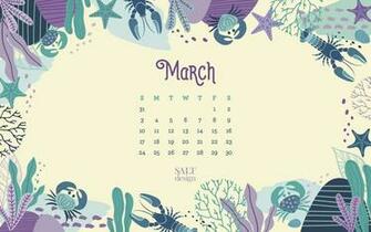 Salt March Calendar Wallpaper Design