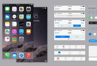 Ios iPhone6plus Ui Kit Featured