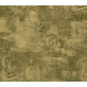 Green And Gold Abstract Wallpaper Kitchen Dining