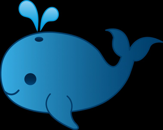 Little Blue Whale Clip Art
