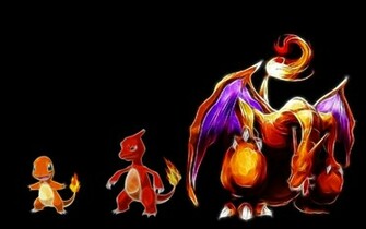 Pokemon Charmelion Charizard Charmander Black Background HD Wallpaper
