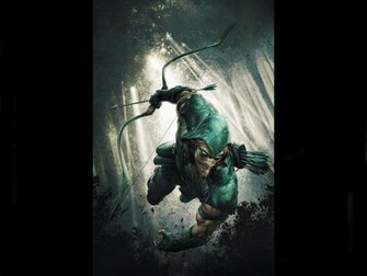 Green Arrow Symbol Wallpaper