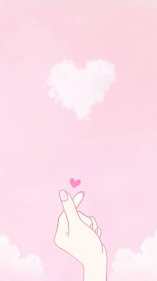 Korean Finger Heart Wallpaper