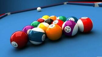 Billiard Balls UHD 8k Wallpaper