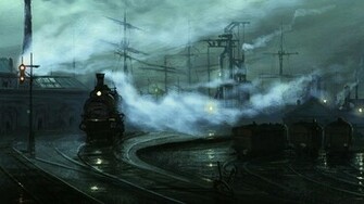 Art Classic Train Wallpaper HD High Resolution