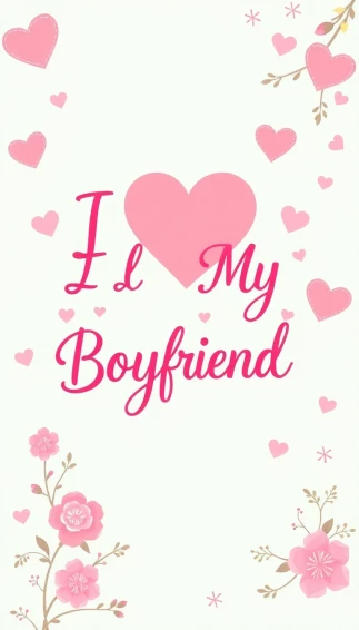 I Love My Boyfriend Wallpaper