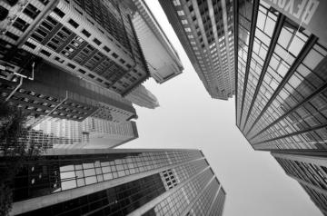 Monochrome Building Urban Architecture Worm S Eye Walldevil