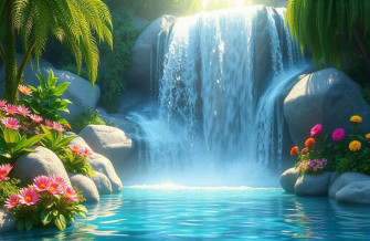 3d Animated Waterfall Wallpaper