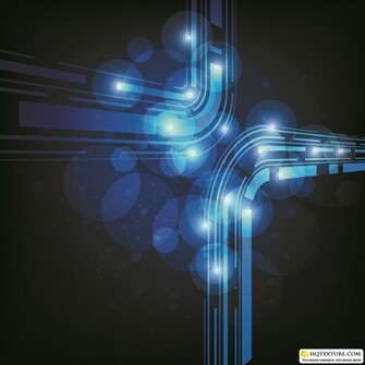 Blue Techno Background Vector
