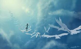 Walking To Heaven Wallpaper
