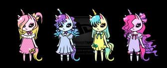 Cute Unicorns Girls Adoptables