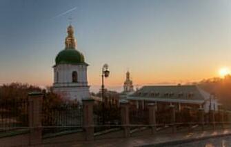 Kiev Ukraine Dormition Pechersk Lavra Temple Monastery