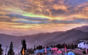 Shimla Beautiful Hill And Dramatic Sky HD Desktop Mobile