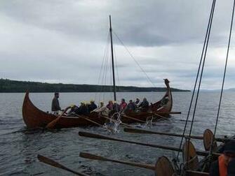 Viking Ship Scandinavia Wallpaper
