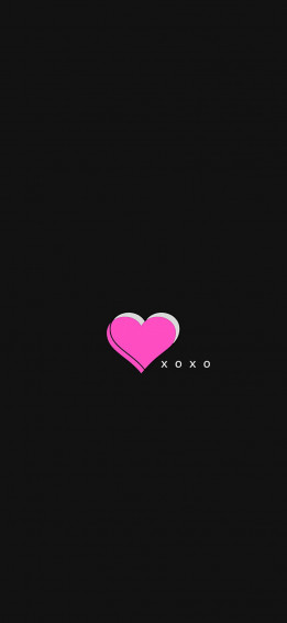 Black Pink Heart Emoji iPhone Wallpaper
