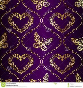 Purple And Gold Background Design Image