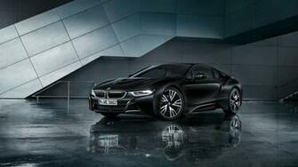 Bmw I8 Frozen Black Wallpaper HD Car