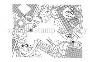 Crafty Supplies Border Background Unity Stamp Company