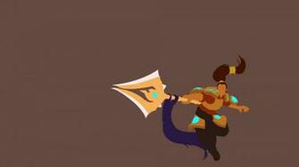 Xin Zhao Minimalistic Lol Wallpaper
