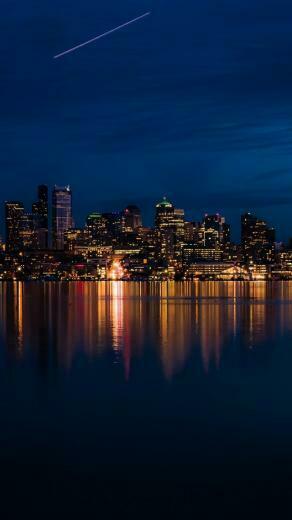 Night City Lights iPhone 5s Wallpaper