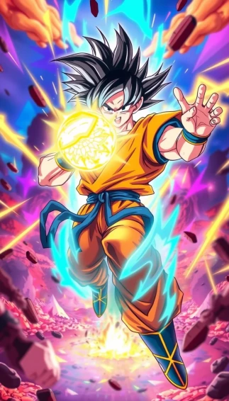 Goku Kaioken Mobile Wallpaper