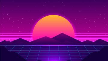 Synthwave Desktop Wallpaper