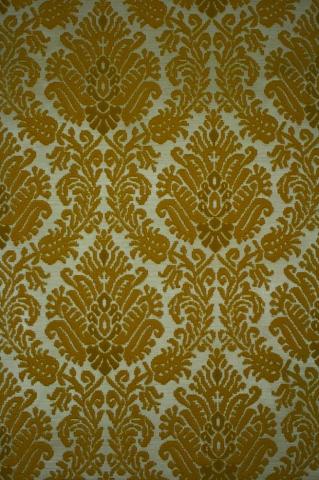 Vintage Velvet Flock Damask Wallpaper Flocked