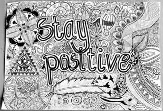 Abstract Drawing Girl Happy Illuminati Quote