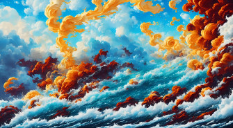 An Ocean On Fire 4k By Subaru