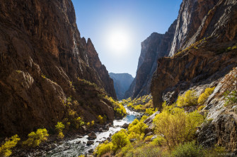 Into The Black Canyon Wallpaper