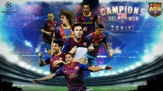 Gambar Barcelona Dan Logo Wallpaper Barca Part